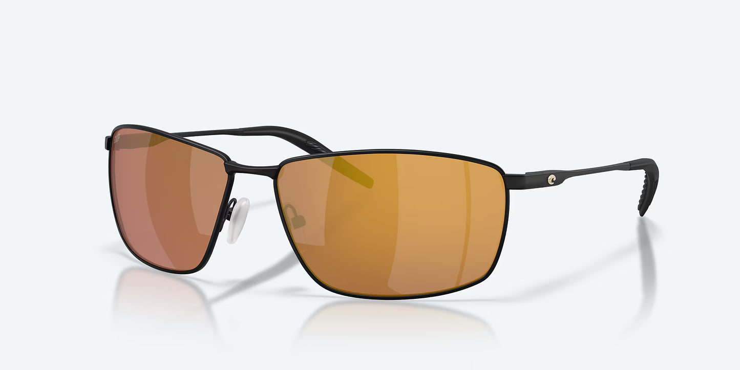 Turret Satin Black 580p w/ Gold Mirror | Costa Sunglasses