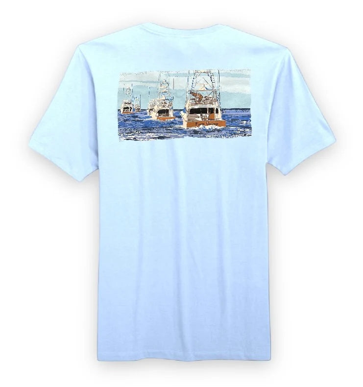 Pimp Shrimp | Chambray Gone Fishing Youth Tee