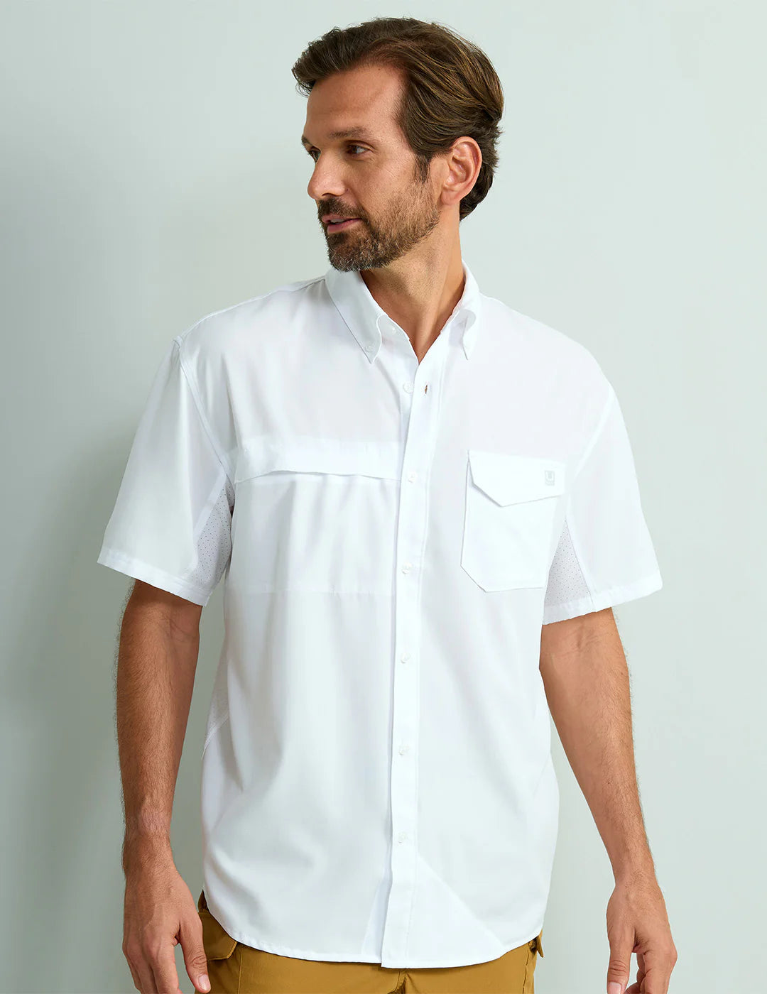 Huk | Tide Point Button Down, White