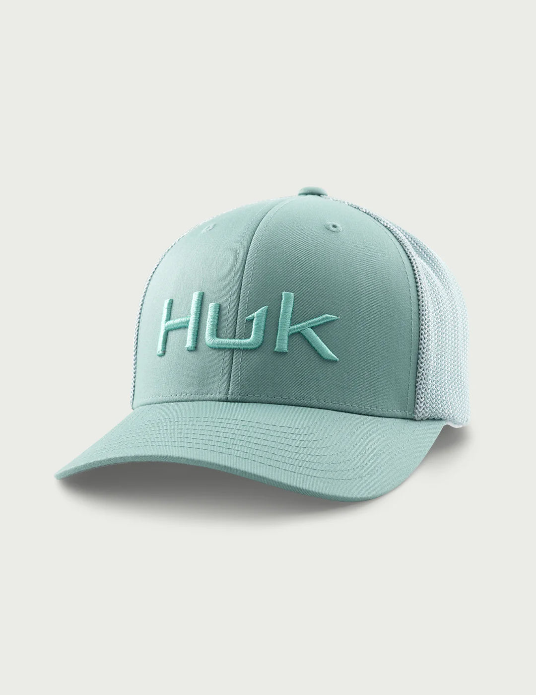Huk | Embroidered 110 Trucker Hat, Mineral Blue