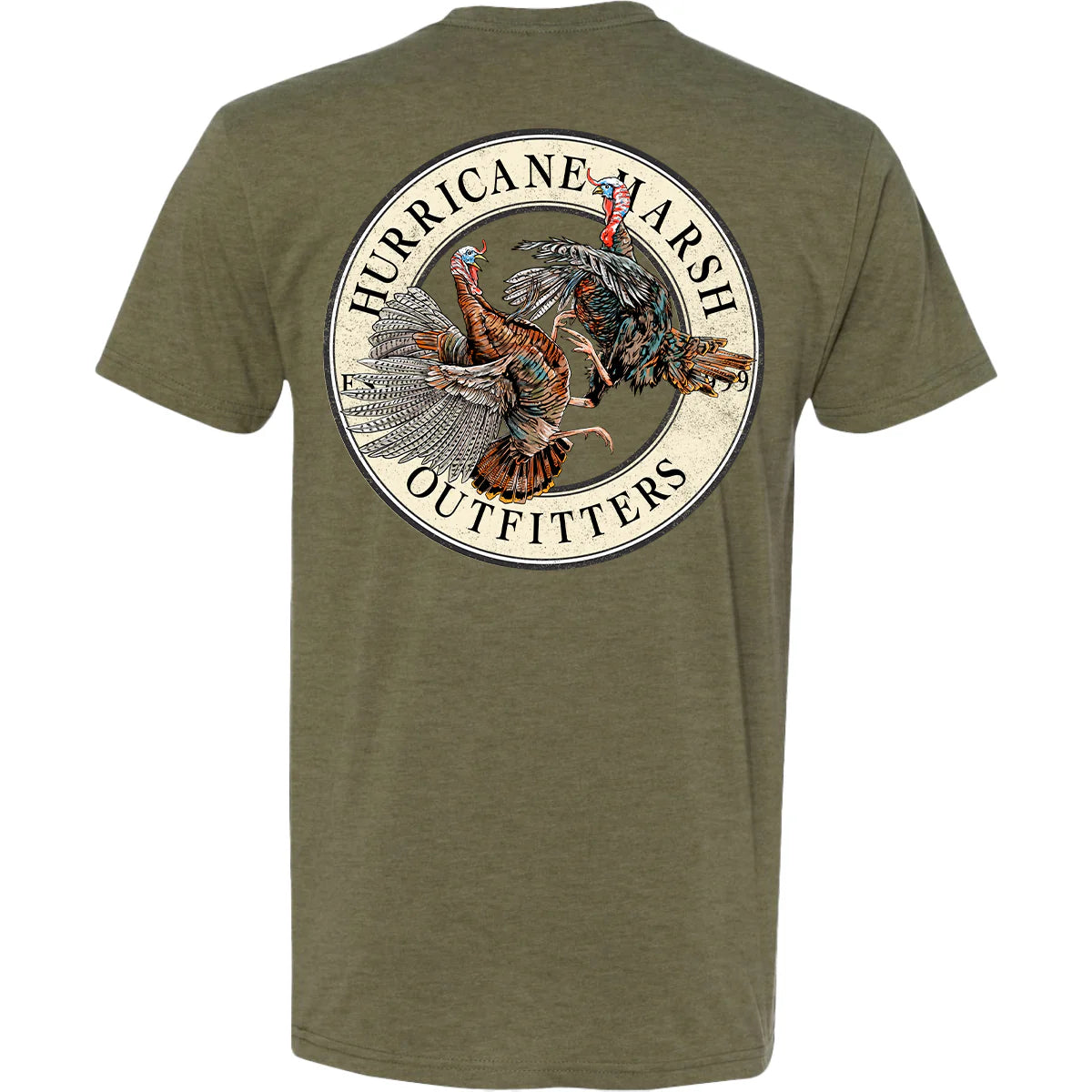 Hurricane Marsh | Turkeys Fighting Tee, Olive