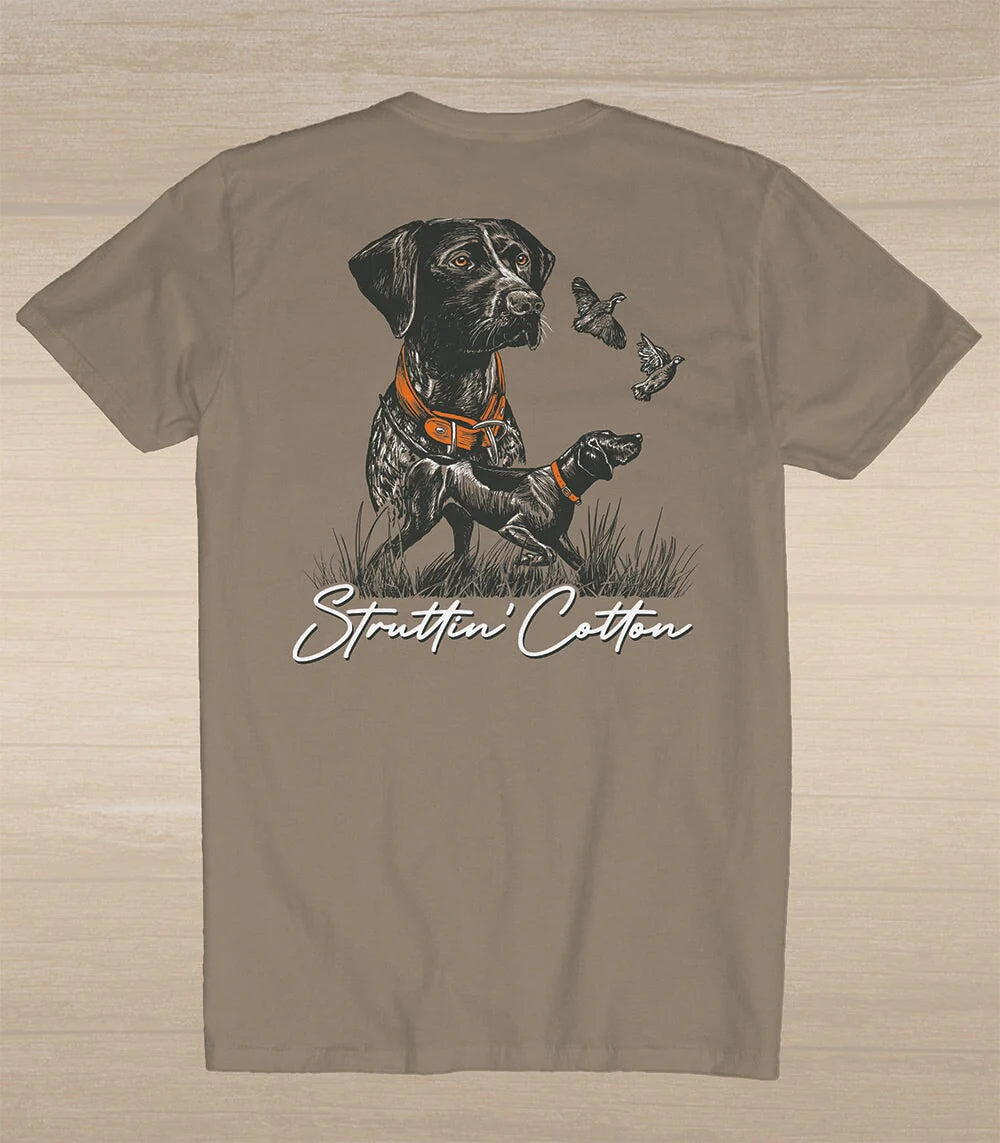 Struttin' Cotton | Pointer Legend Tee, Driftwood