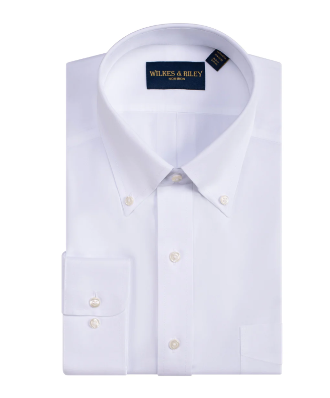 Wilkes & Riley | Classic Fit, White, Spread Collar