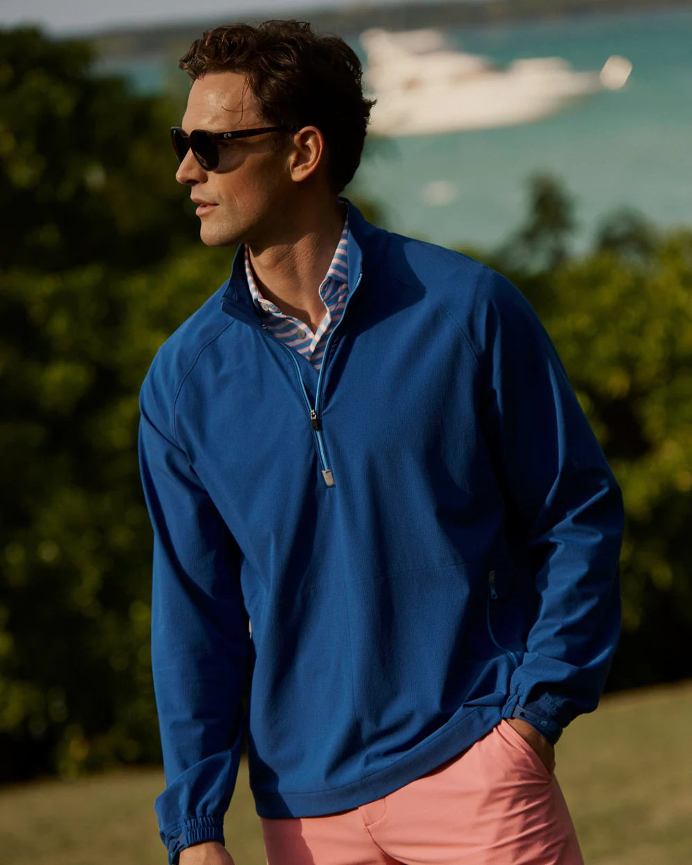 Southern Tide | Seabreeze Pullover - Nautical Blue