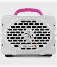 Turtlebox, 3rd Generation | White, Hot Pink Handle