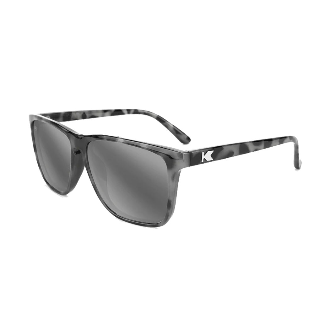 Knockaround Sunglasses | Silver Smoke Fast Lane, Granite Tortoise