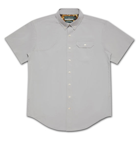 Ball + Buck | Active Field Shirt, Short Sleeve Stone Grey