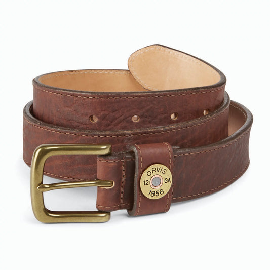 ORVIS | BISON LEATHER SHOT SHELL BELT, Brown