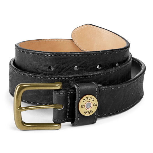 ORVIS | BISON LEATHER SHOT SHELL BELT, Black