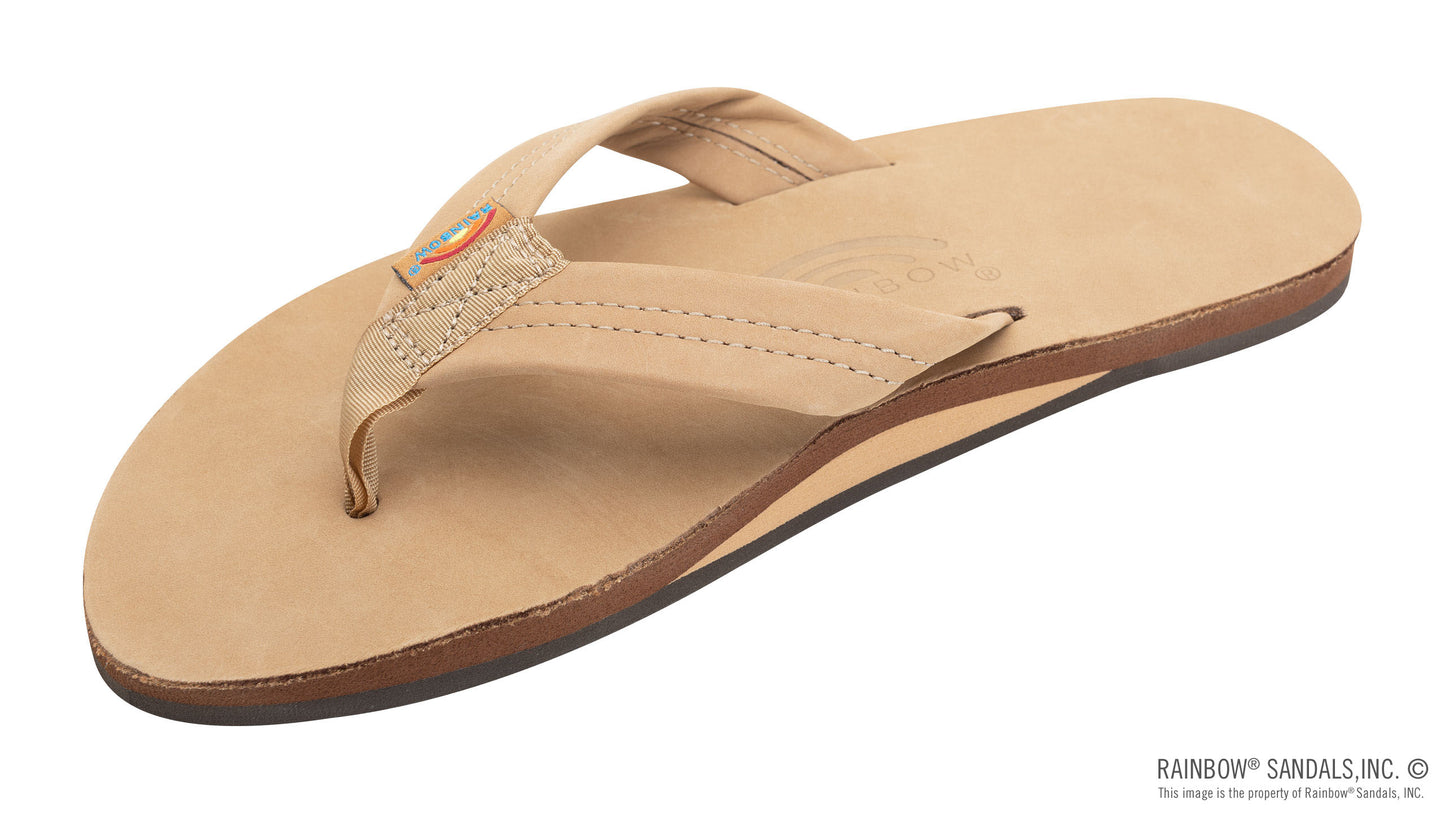 Rainbow Sandals | Men's Single Layer Premier Leather 1" Strap