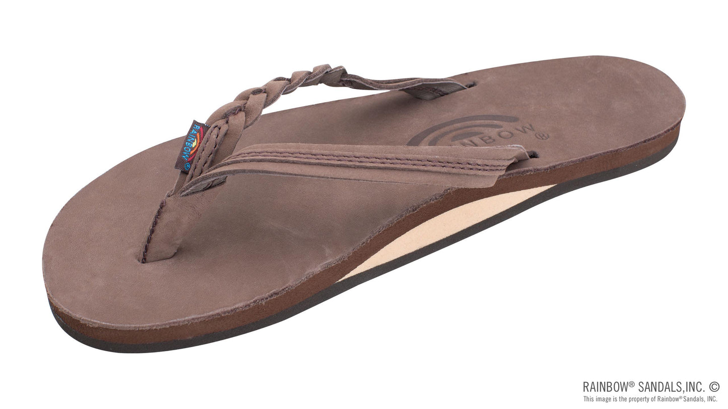Rainbow Sandals | Women's Flirty Braidy - Single Layer Premier Leather