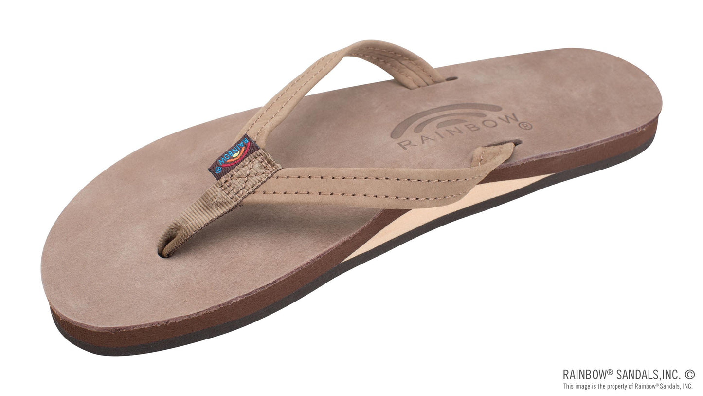 Rainbow Sandals | Women's Single Layer Leather 1/2" Strap