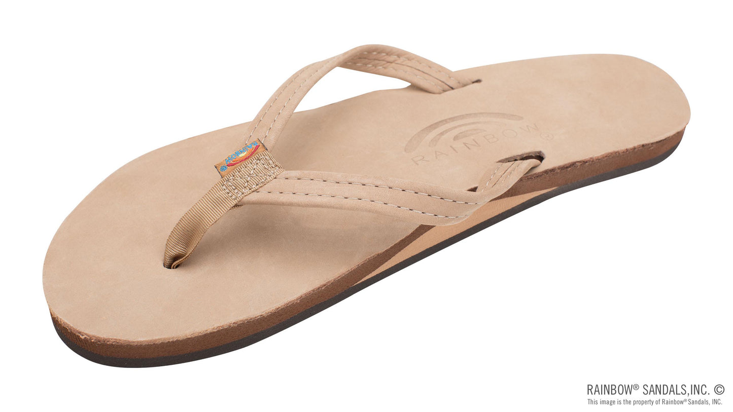 Rainbow Sandals | Women's Single Layer Leather 1/2" Strap