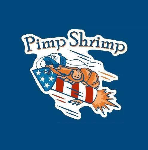 Pimp Shrimp | Firecracker Sticker