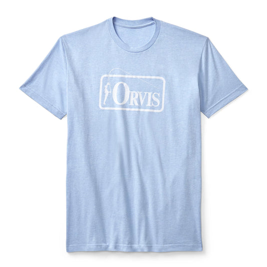 Orvis | Bent Rod Badge Tee, Light Blue