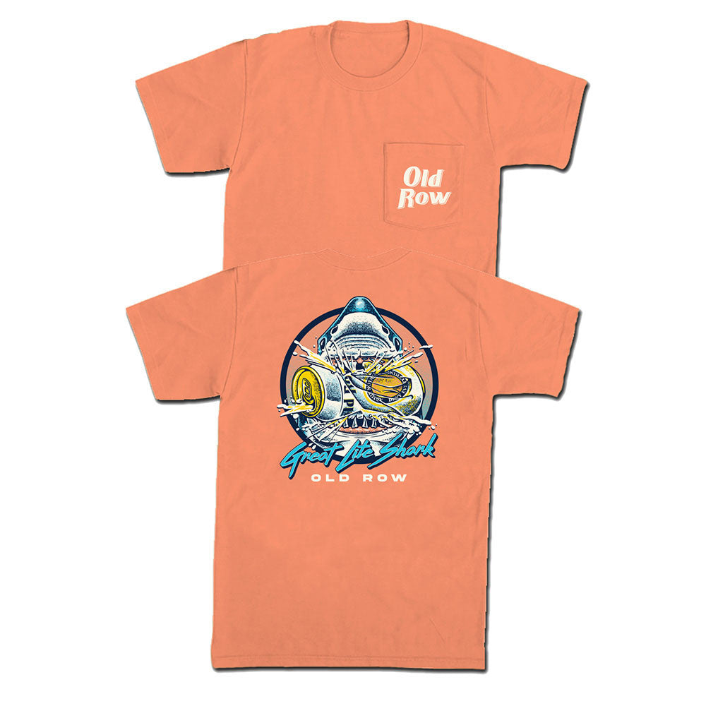 Old Row | Great Lite Shark Tee, Melon