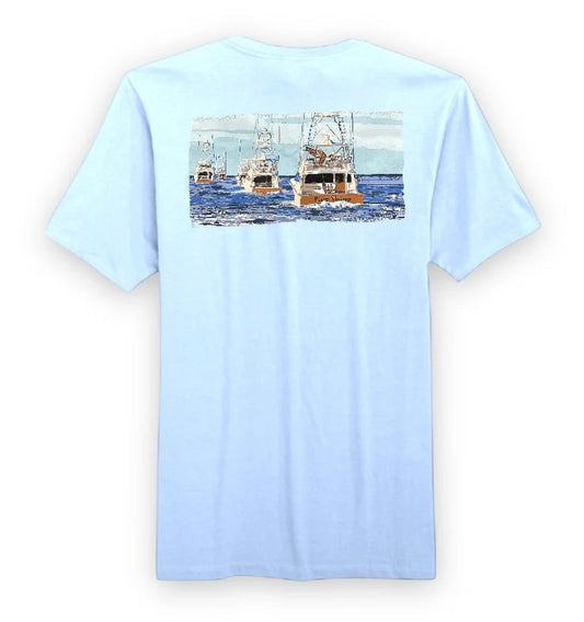 Pimp Shrimp | Chambray Gone Fishing Youth Tee
