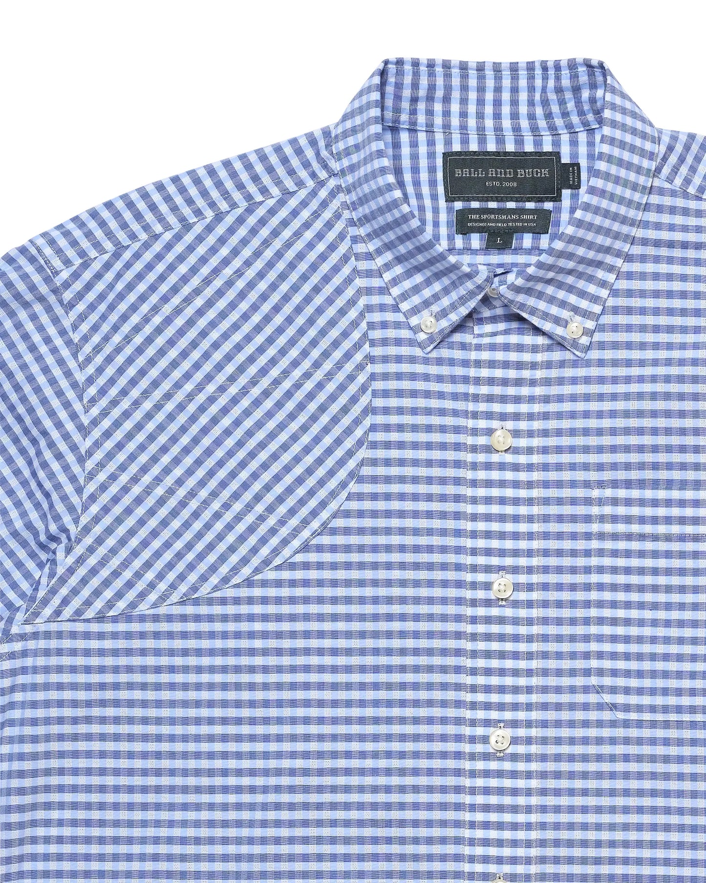 Ball + Buck | Sportsman Shirt, Gingham Blue
