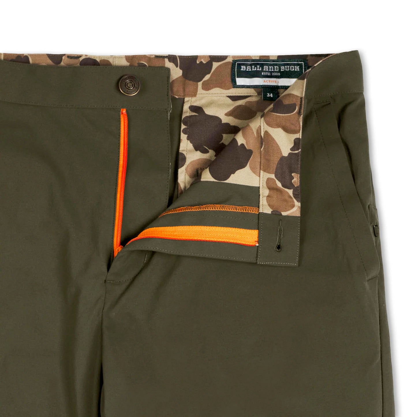 Ball + Buck | Active Vented Pants, Loden Green