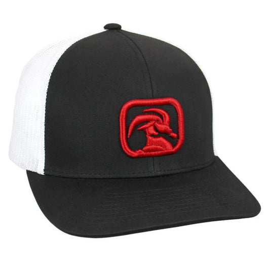 Kings Creek | Hat, Bonefire - Black with Red Logo