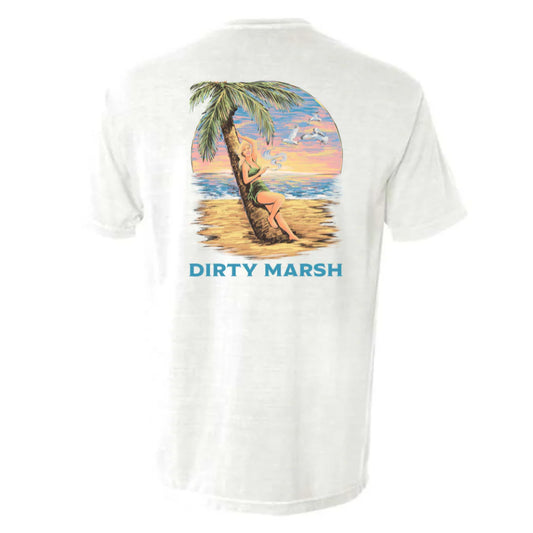 Dirty Marsh | Beach Girl White Tee