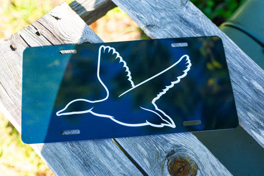 Black Mallard Truck Tag