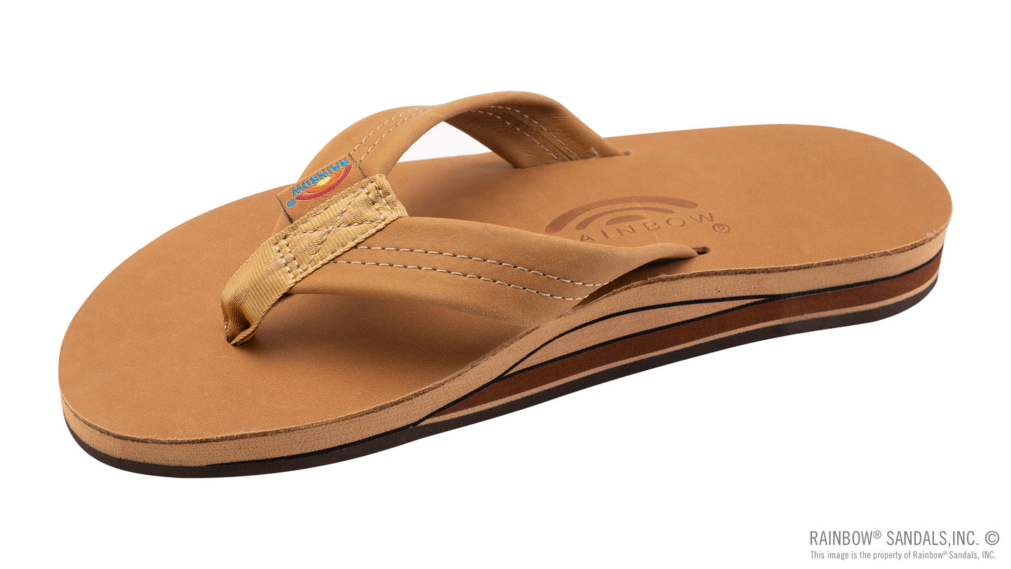 Rainbow Sandals | Men's Double Layer Premier Leather