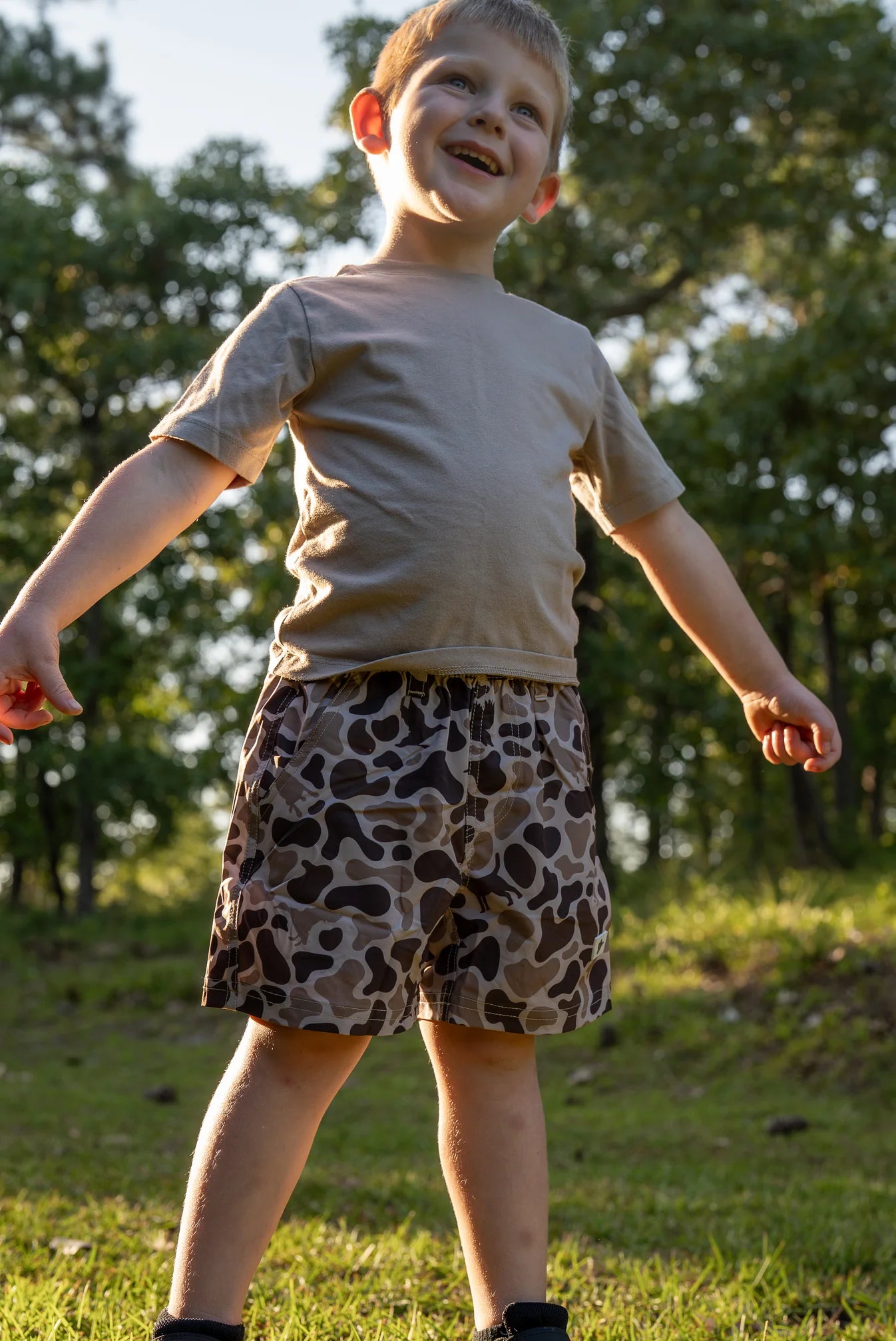 Combat Waterfowl - Youth Volley Shorts | Mosul Camo