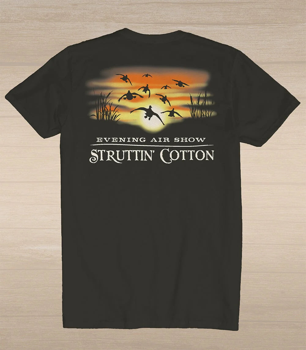 Struttin' Cotton | Evening Airshow Tee, Charcoal