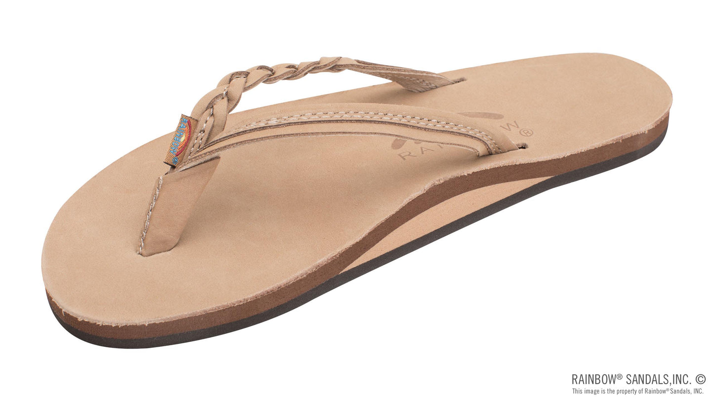 Rainbow Sandals | Women's Flirty Braidy - Single Layer Premier Leather