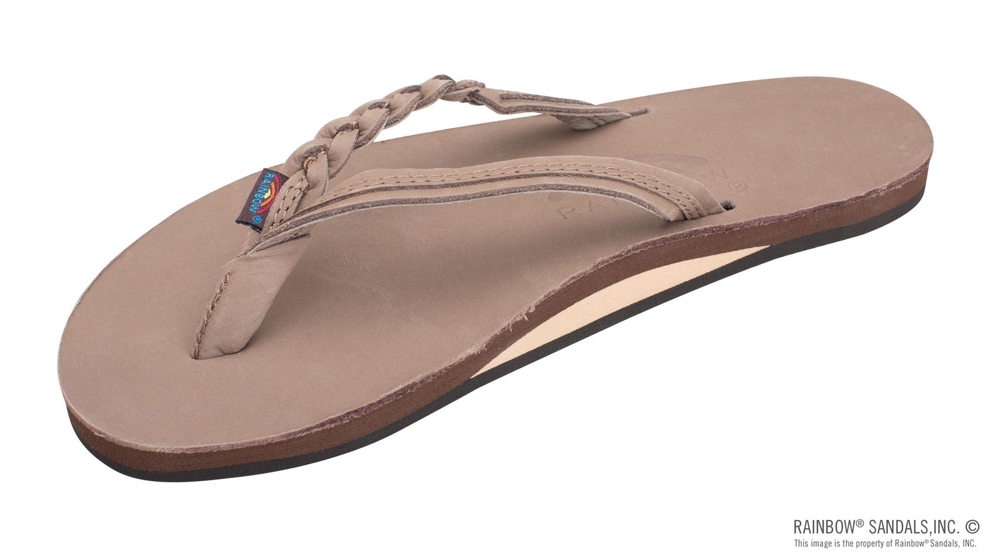 Rainbow Sandals | Women's Flirty Braidy - Single Layer Premier Leather