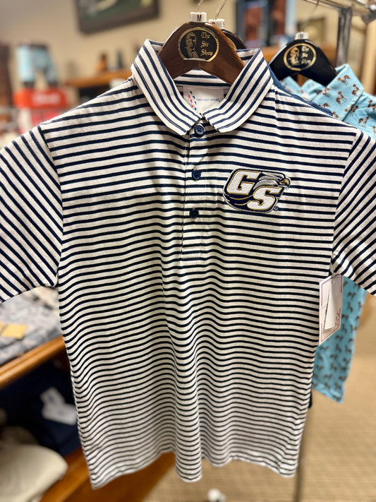 Georgia Southern Youth Polo, Navy Stripe