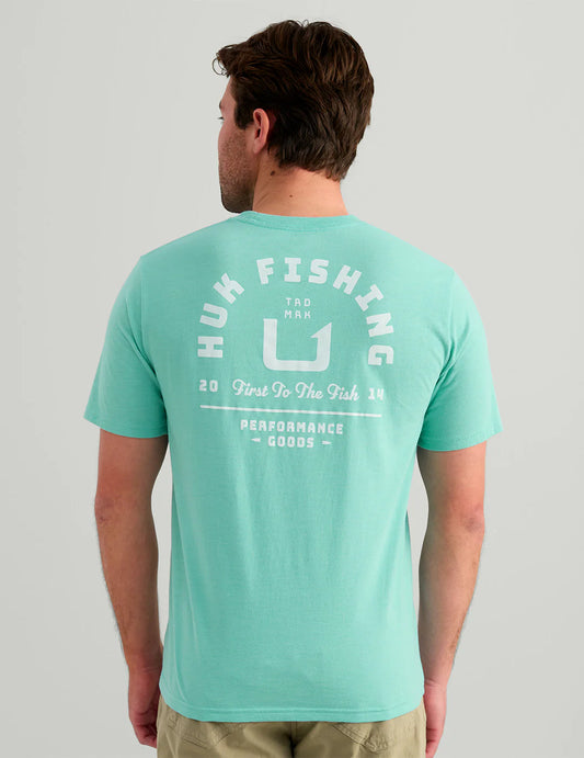 Huk | Fishing Pocket Tee, Marine Blue