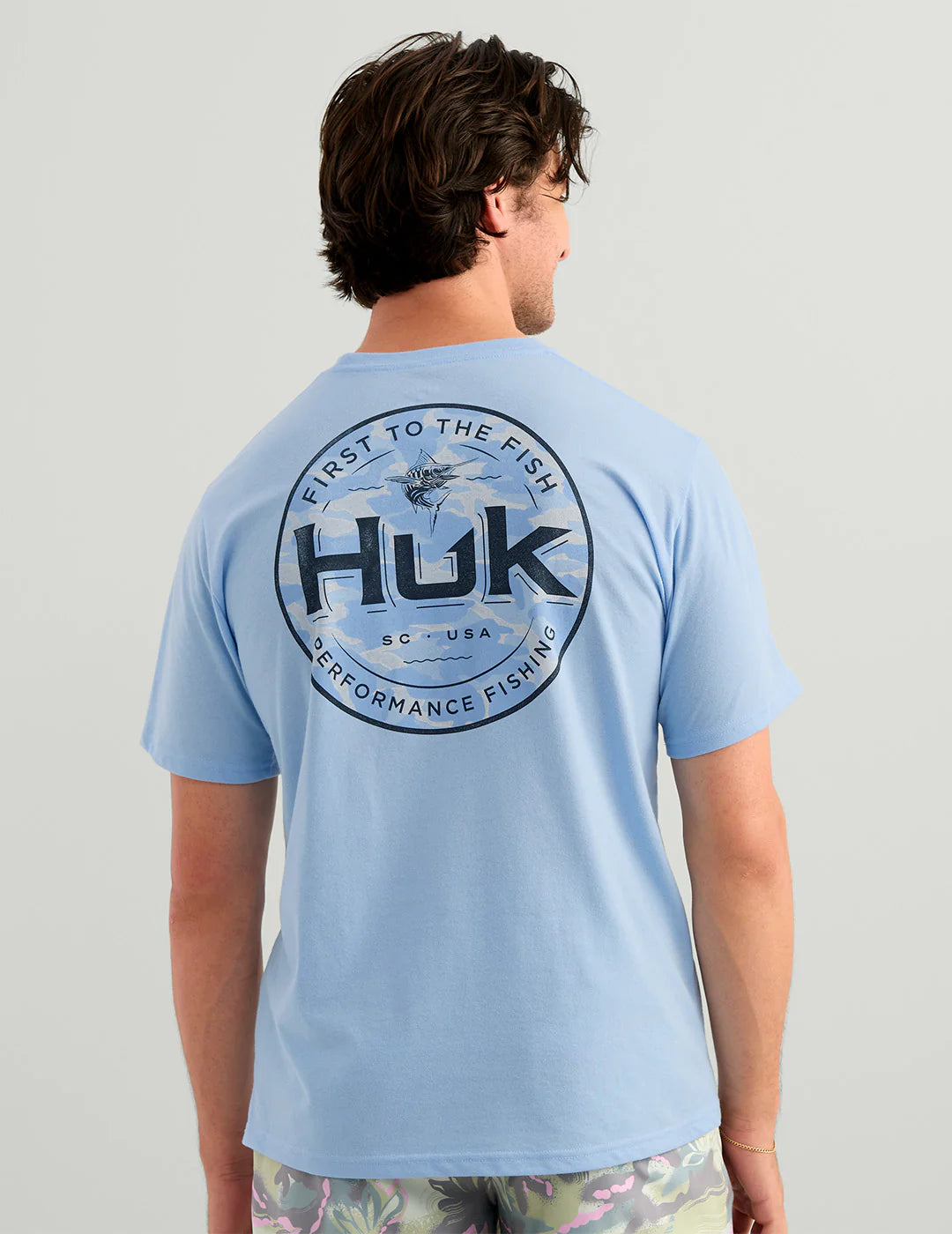 Huk | Marlin Circle Tee, Cerulean