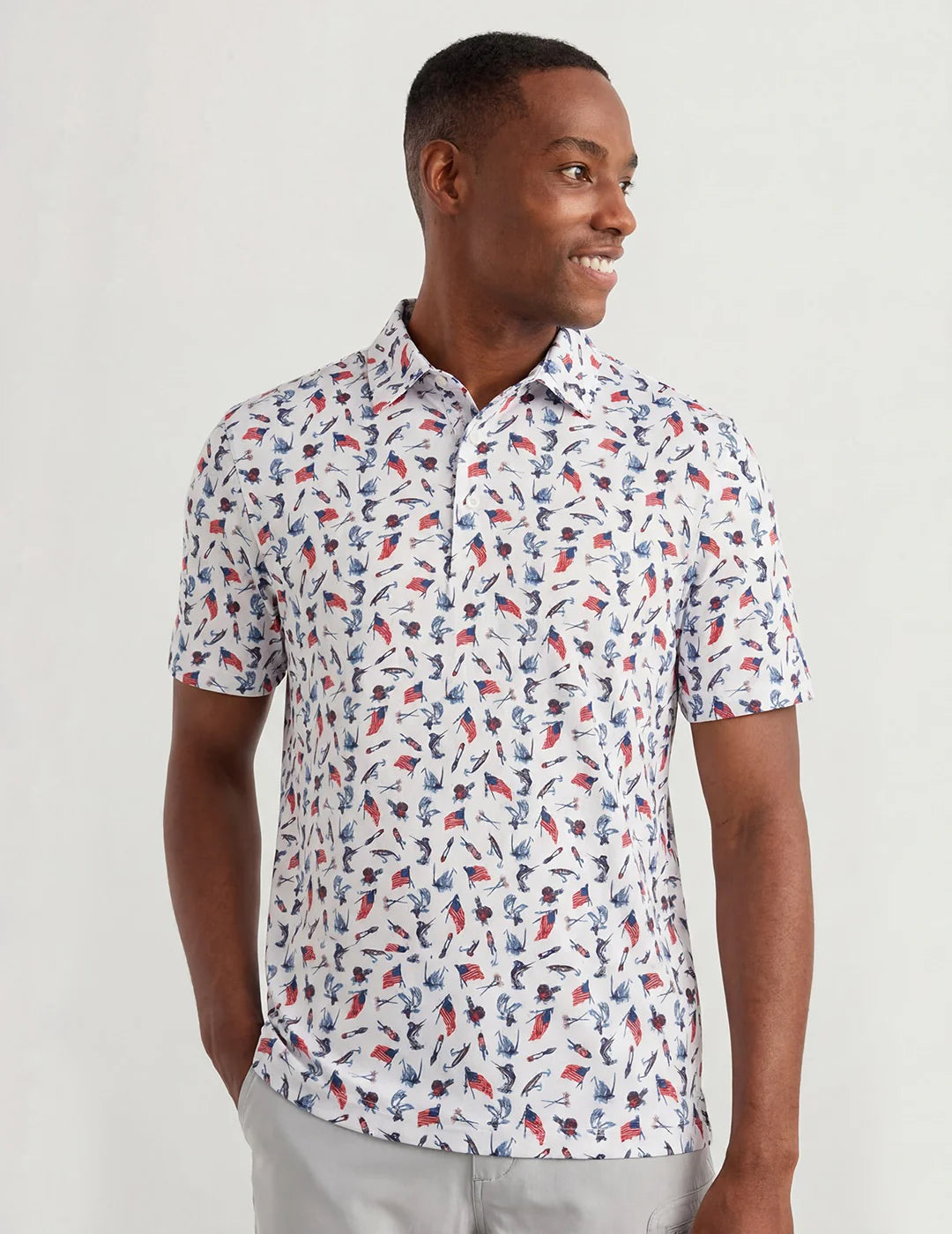 Huk | America 250 Polo, White