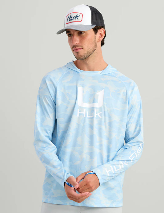 Huk | Icon Performance Hoodie, Coastal Drift Camo