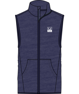 Huk | Coldfront Performance Vest, Naval Academy Heather