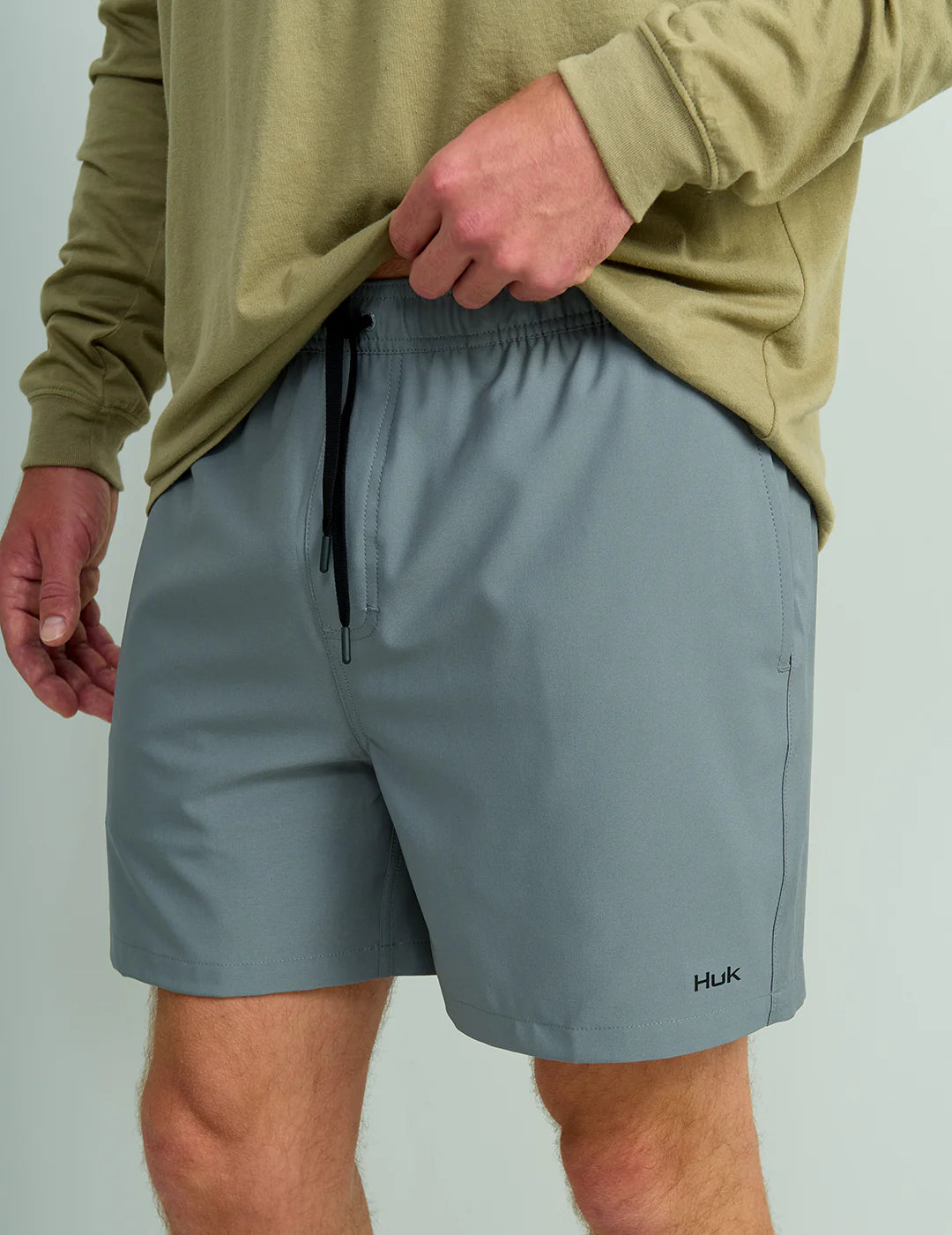 Huk | Pursuit Volley Shorts, Night Owl Grey