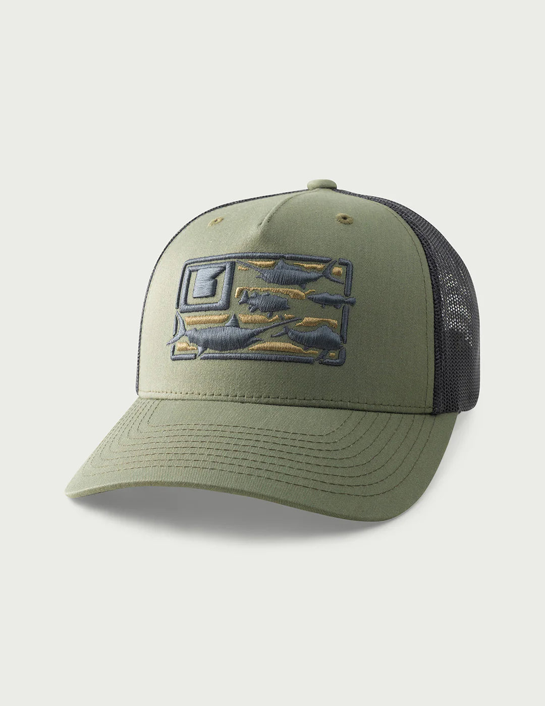Huk | Trophy Flag Hat, Moss