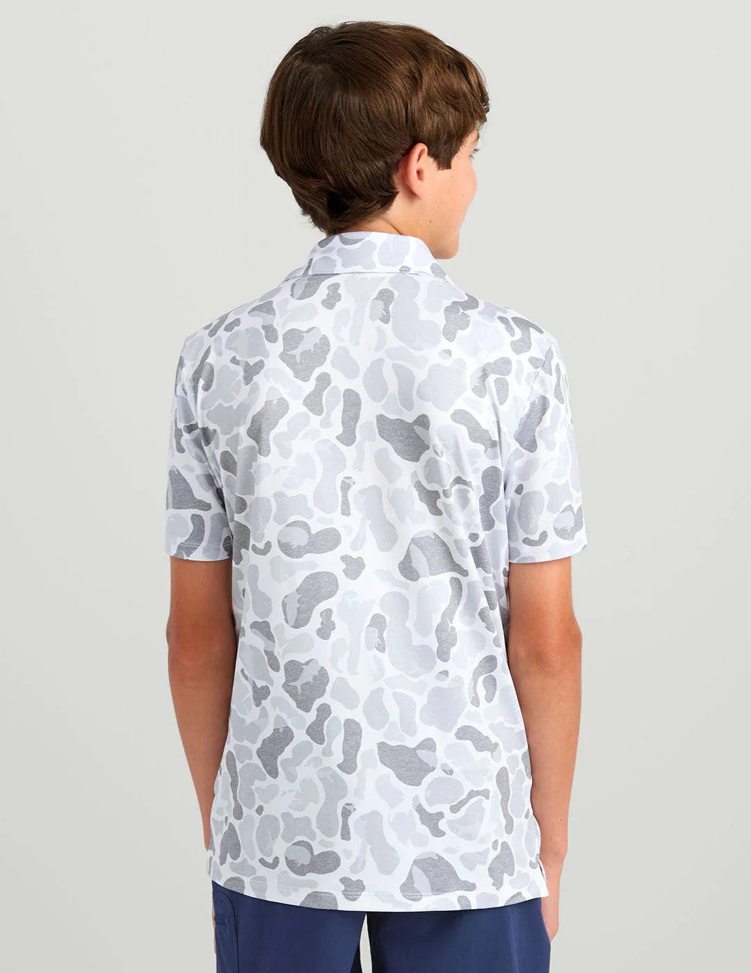 Huk | Youth - Pursuit Polo, White Camo