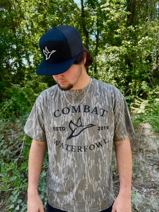 Combat Waterfowl | Mossy Oak Bottomland Vintage Logo Tee