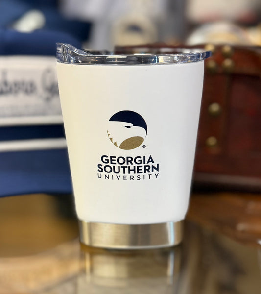 Georgia Southern | 12oz White Stainless Steel Tumbler