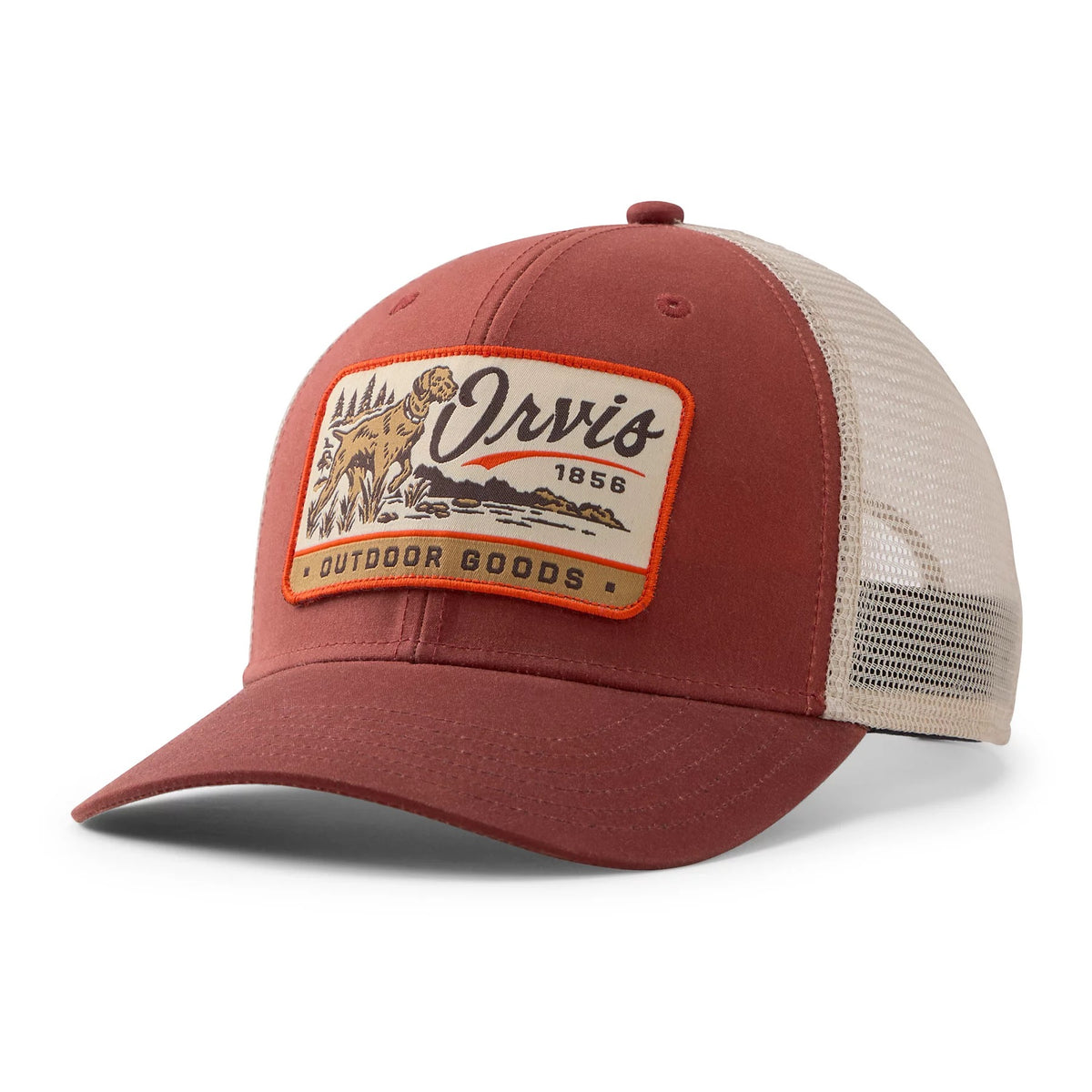 ORVIS | Pointer Waxed Cotton Trucker Hat - Red Setter