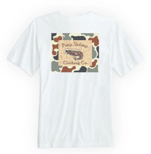 Pimp Shrimp | Camo-Back Short Sleeve Tee