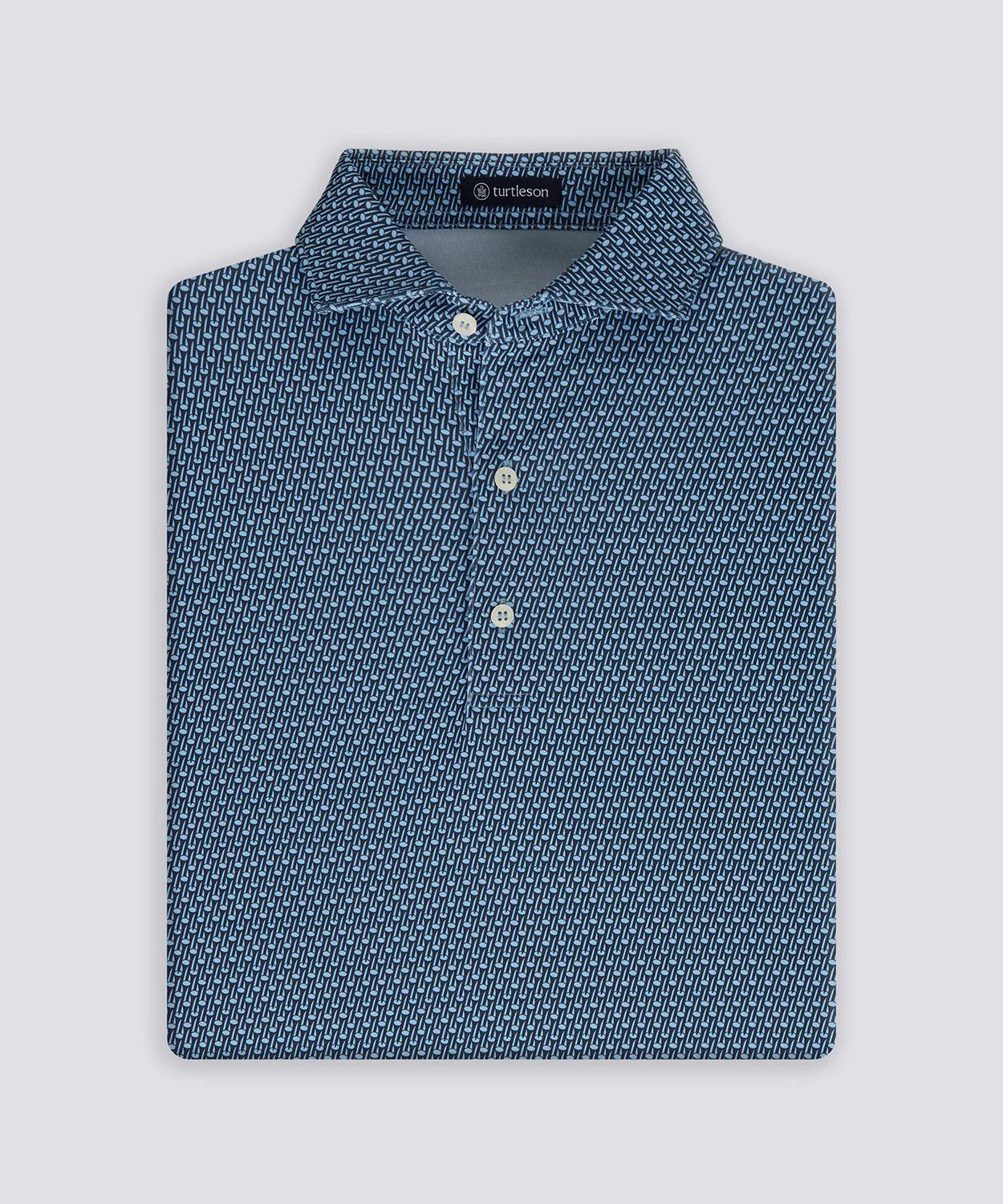 Turtleson | Tiernan Performance Polo, Luxe Blue/Loche