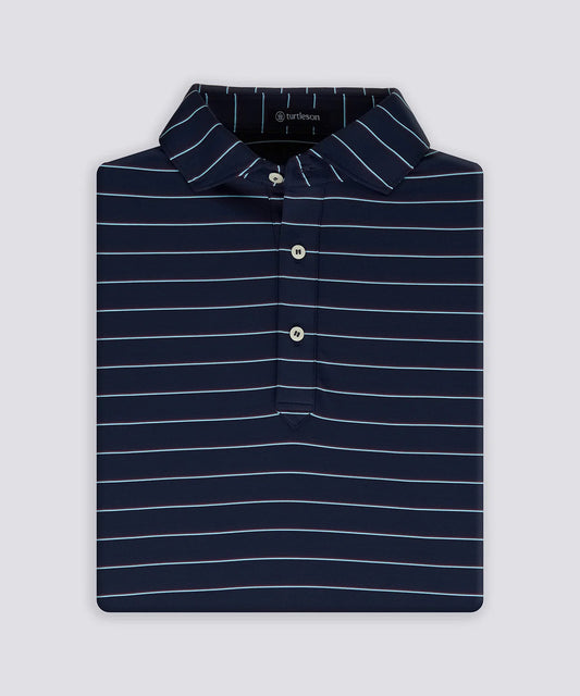 Turtleson | Linus Performance Polo, Admiral/Syrah