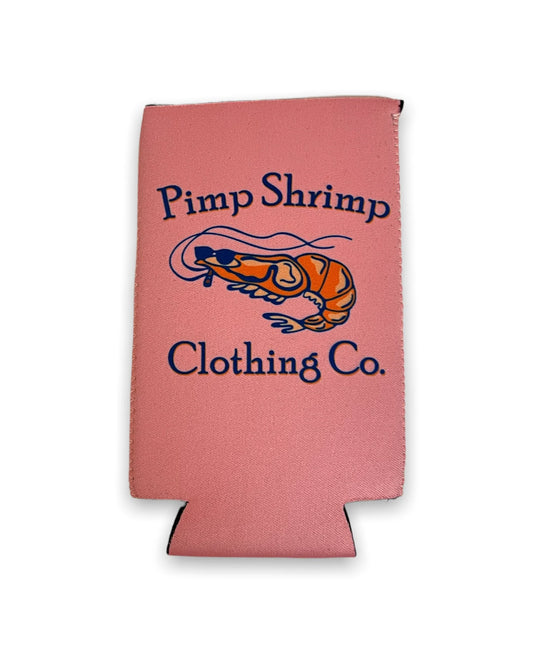 Pimp Shrimp | Pink Tall Can Coozie