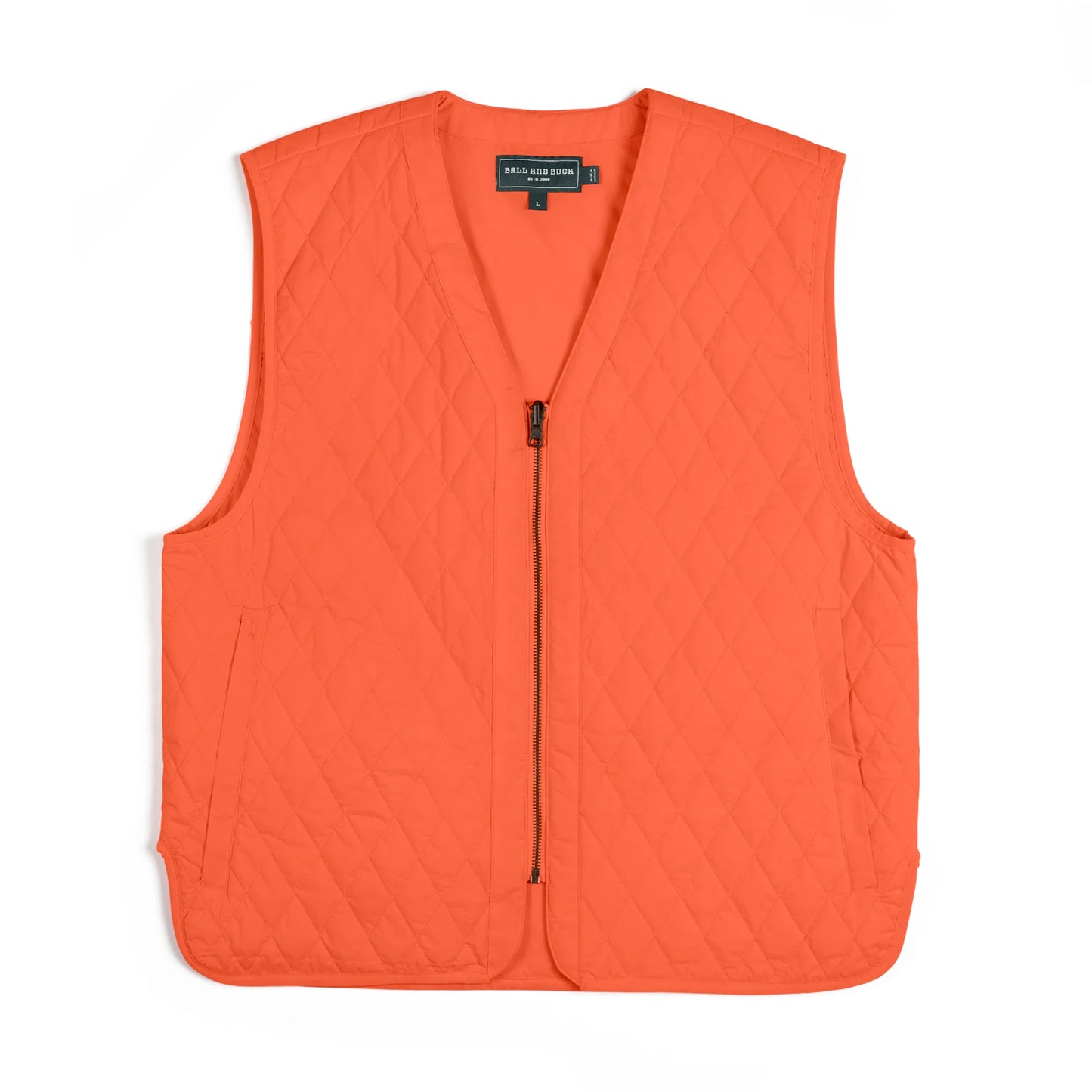 Ball + Buck | Quilted Insulated Liner Vest, Blaze Orange