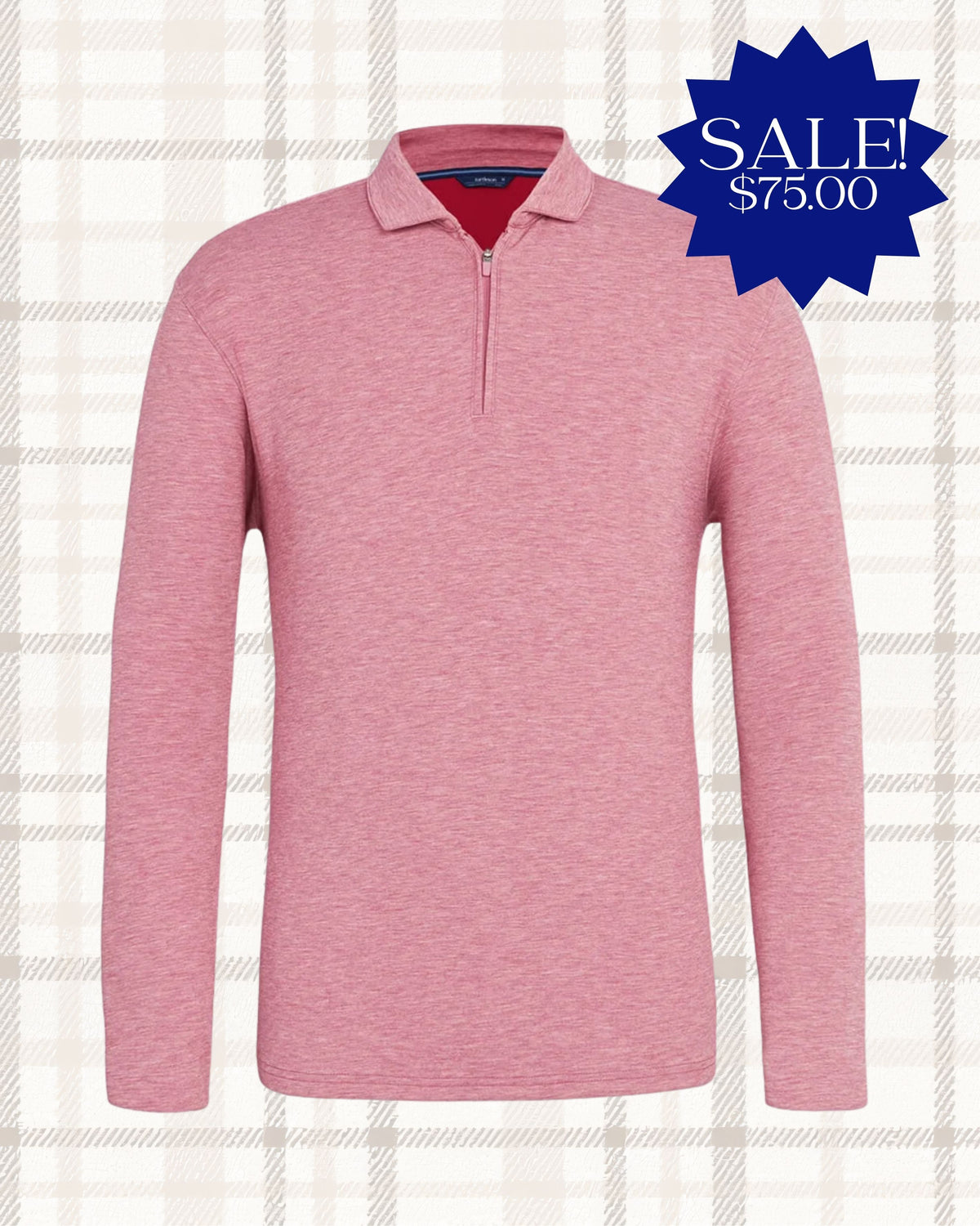 Turtleson | Stirling Quarter Zip, Syrah Heather
