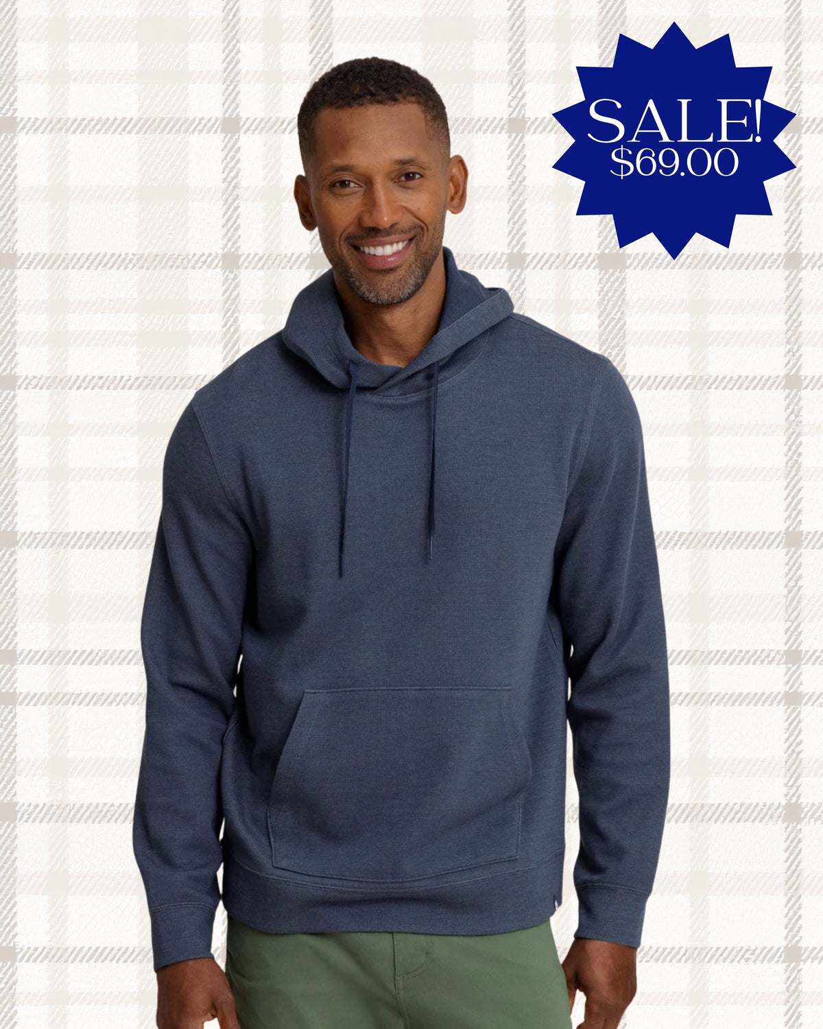 Southern Tide | Pearl Cove Fleece Hoodie, Dress Blue